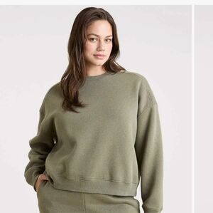 Nuuds Olive Green Women's Classic Crewneck Sweatshirt